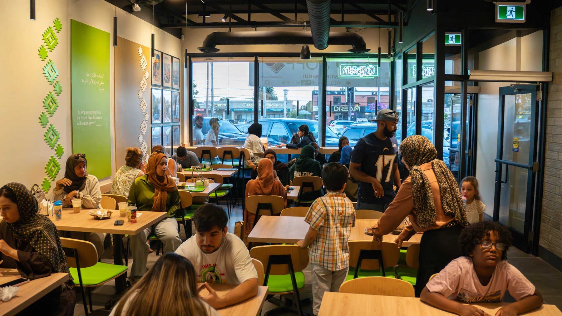 A warm evening inside our Scarborough café